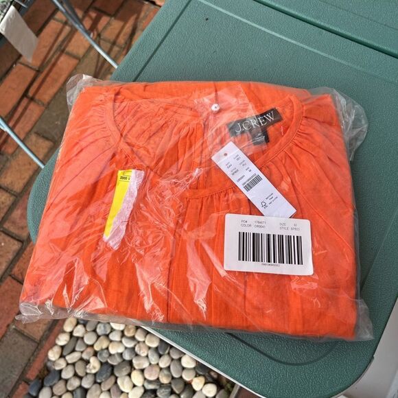 J Crew Palermo Linen Smock Waist Dress NWT - Picture 12 of 12